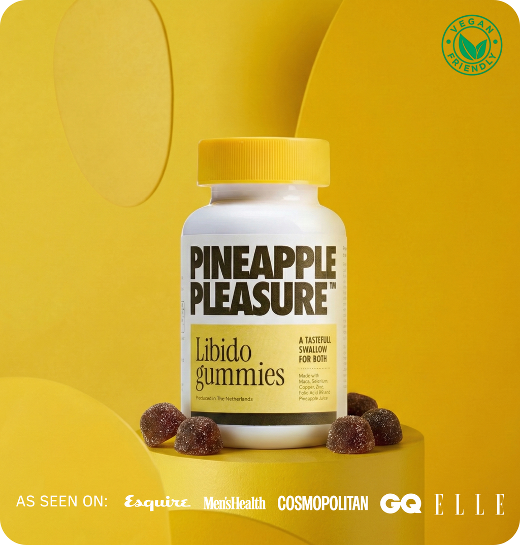 Pineapple Pleasure Libido Gummies — pot met ananas-smaak gummies voor intieme welzijn